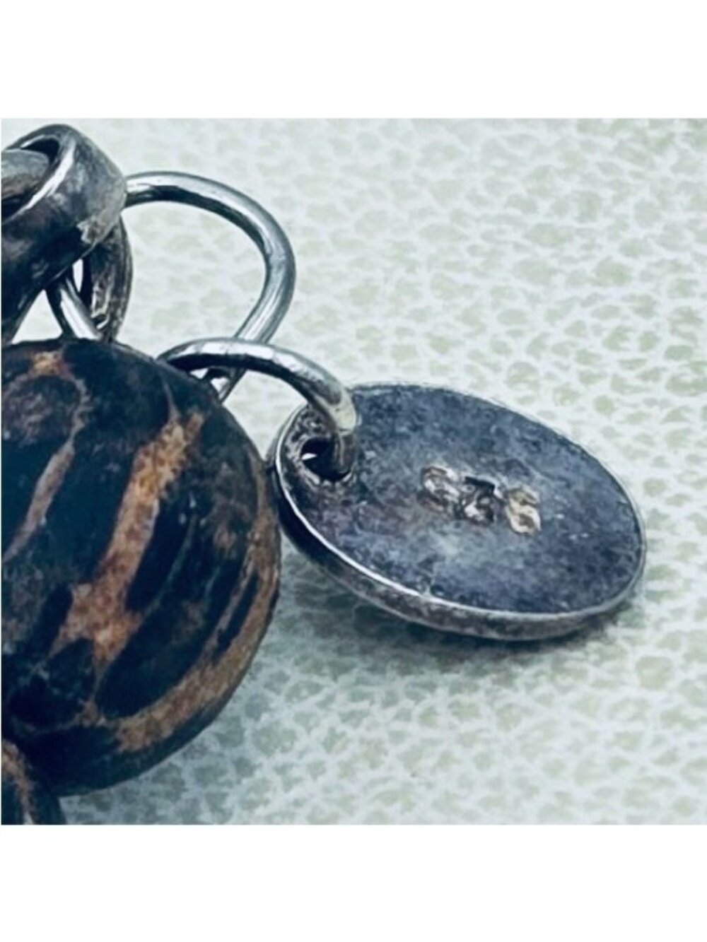 Silpada Honey Jade Tigers Eye Sterling Retired Necklace - Picture 7 of 8